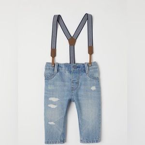 H&M - Jeans with Suspenders